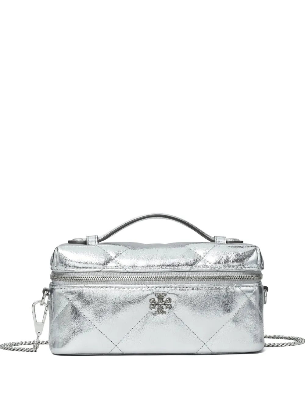 Tory Burch Kira Vanity Cross Body Bag In Metallic