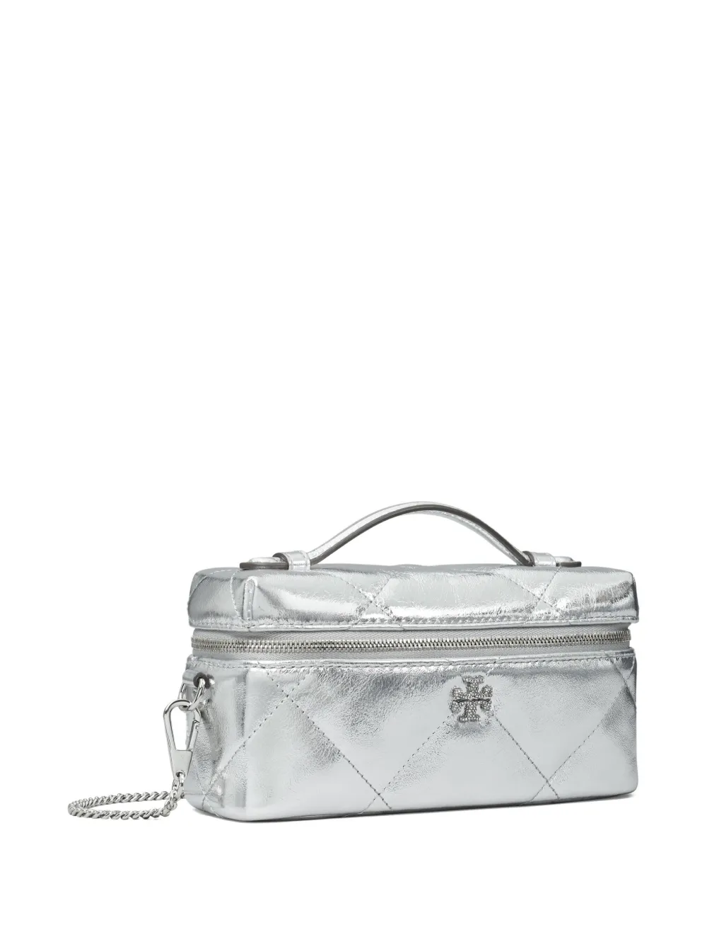 Tory Burch Kira Vanity Cross Body Bag In Metallic