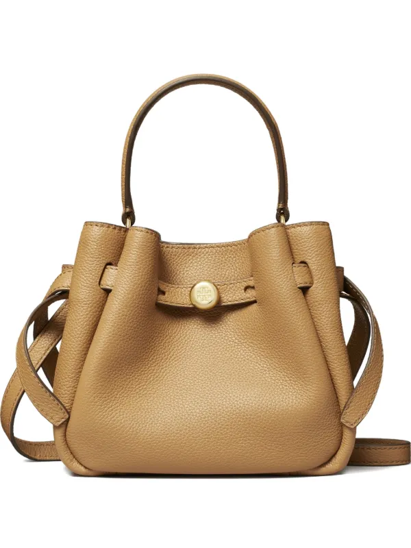 Tory Burch Mini Romy Bucket Bag in Neutrals