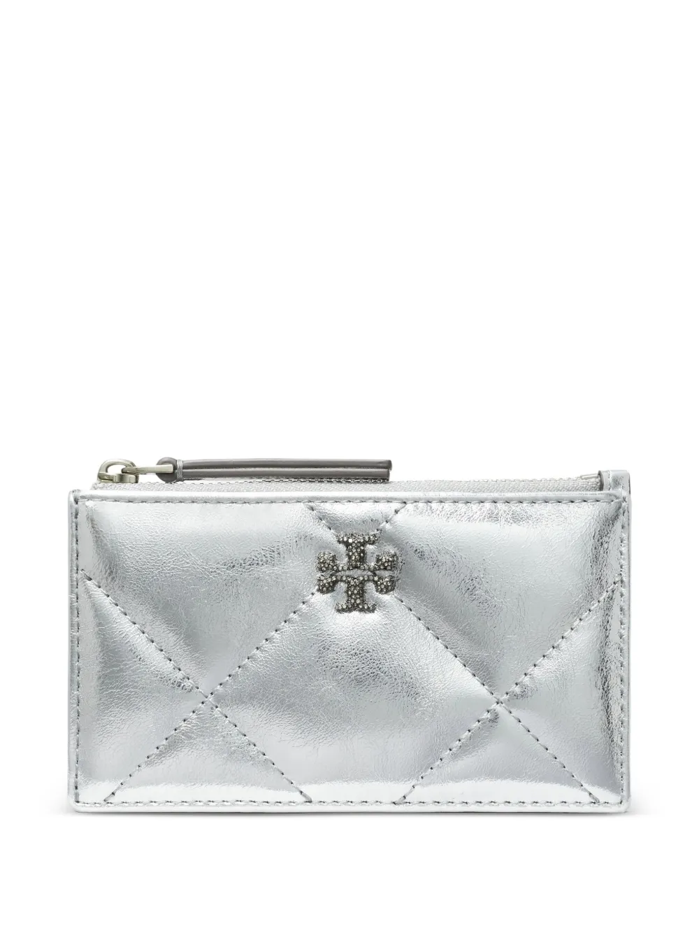 Tory Burch Kira キルティング カードケース - シルバートーン Tory Burch Kira キルティング カードケース - シルバートーン