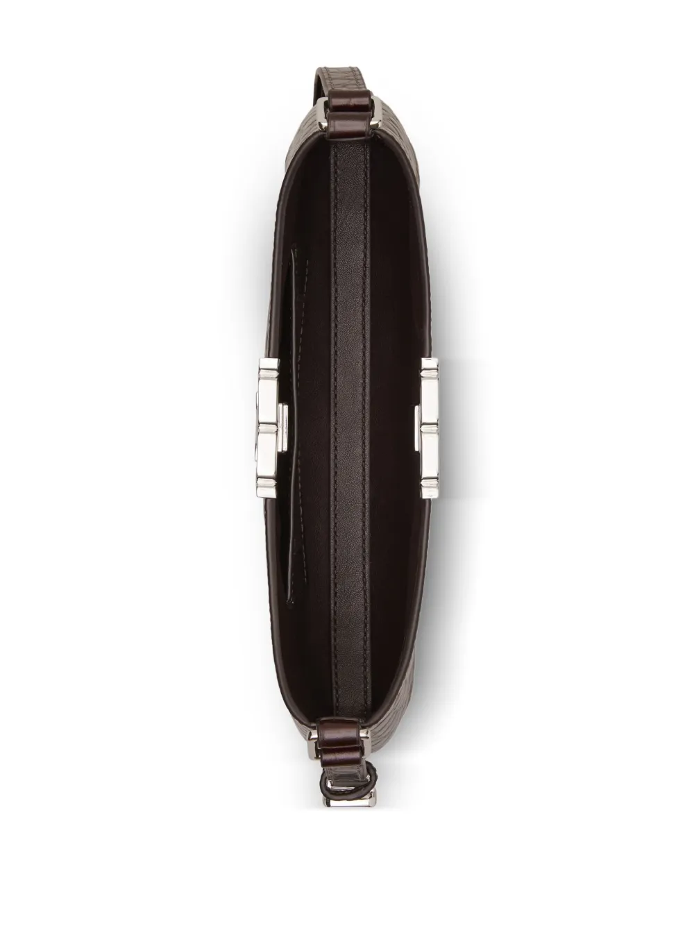 Tory Burch Eleanor schoudertas met krokodillen-reliëf Bruin