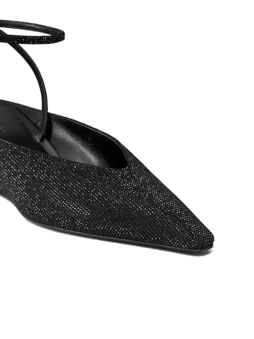 Tory Burch Glitter Pointed Toe Wedge Sandals In Animal Print