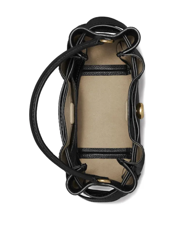 Tory Burch Mini Romy Bucket Bag | Black | FARFETCH
