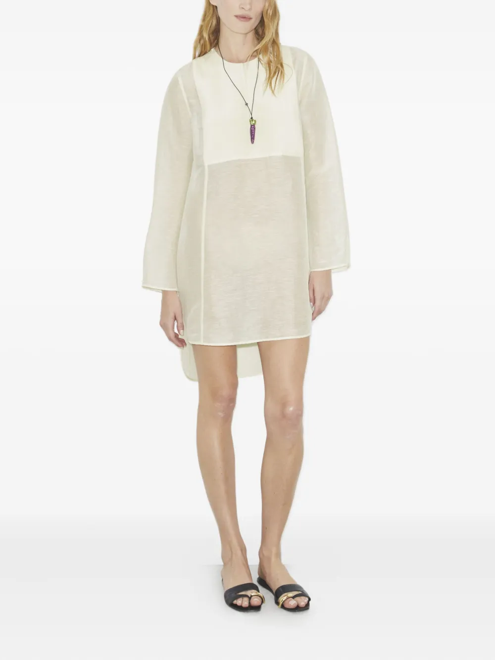 Tory Burch Panelled Tunic In White