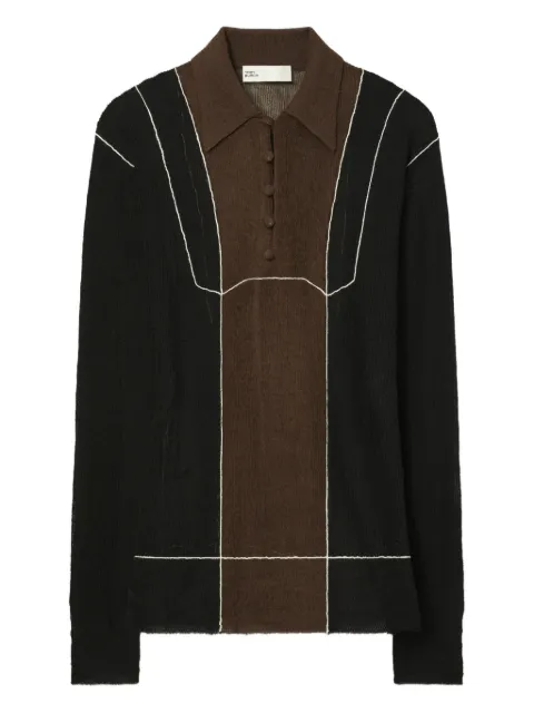 Tory Burch colour-block polo top