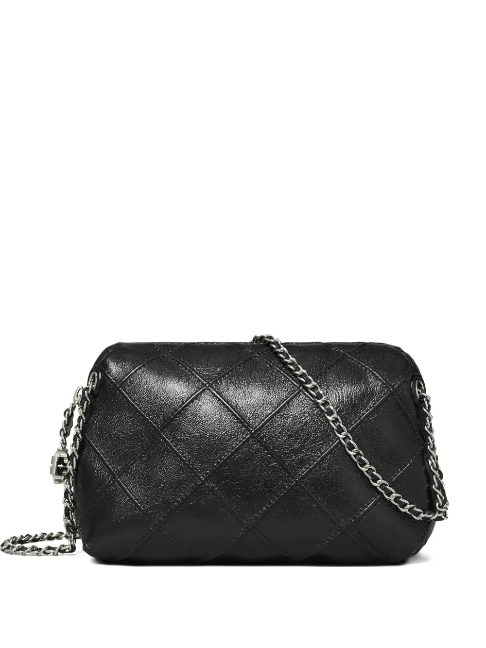 Tory Burch Fleming Soft Leather Crossbody Bag In Black
