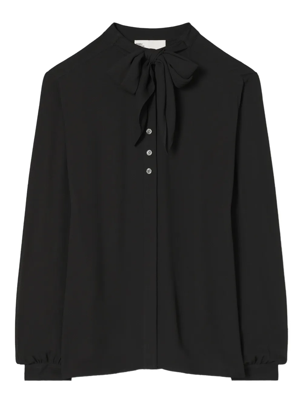 Tory Burch Blusa con fiocco - Nero