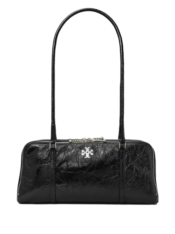 Tory Burch ブラック Tory Burch Women's Blake Medium Pebbled Leather Top-Zip Swingpack
