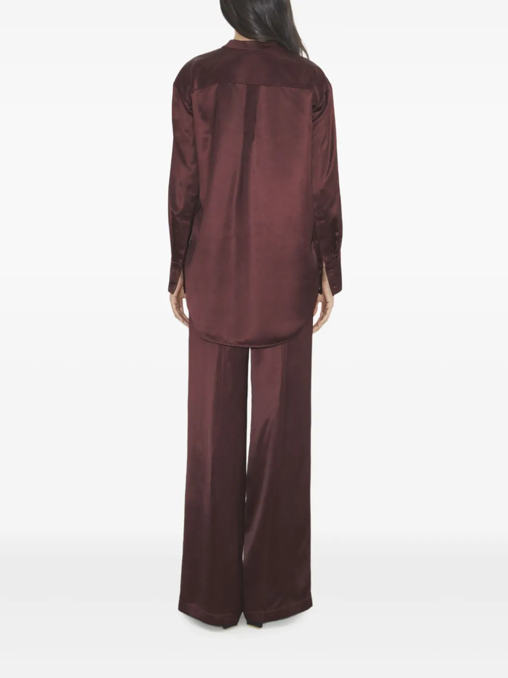 Tory Burch Broek met elastische tailleband Paars