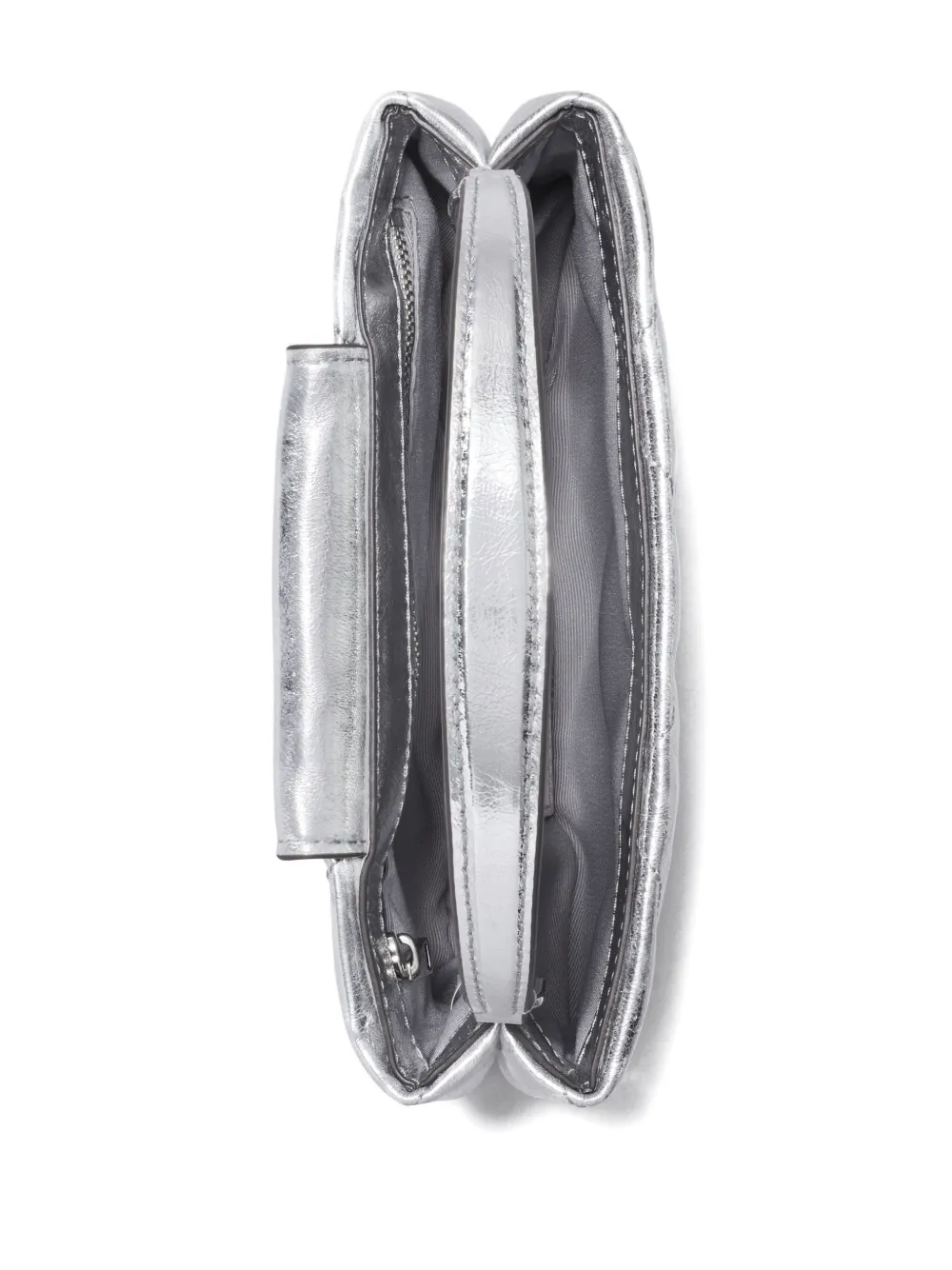 Tory Burch Kira gewatteerde mini-shopper met diamantpatroon Zilver