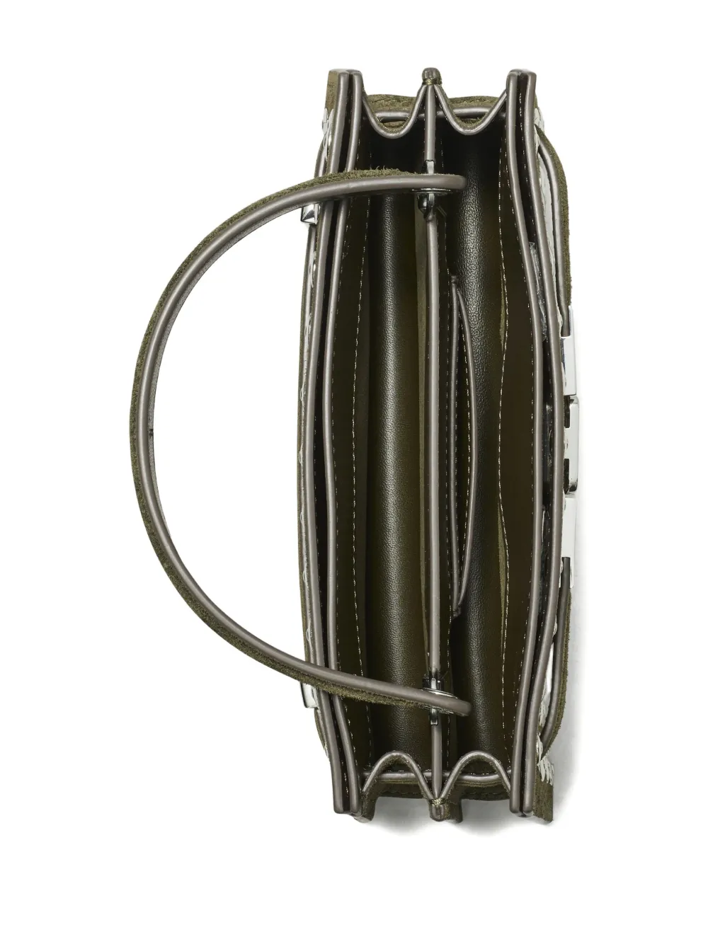 Tory Burch Mini Lee Radziwill Studded Tote Bag In Green