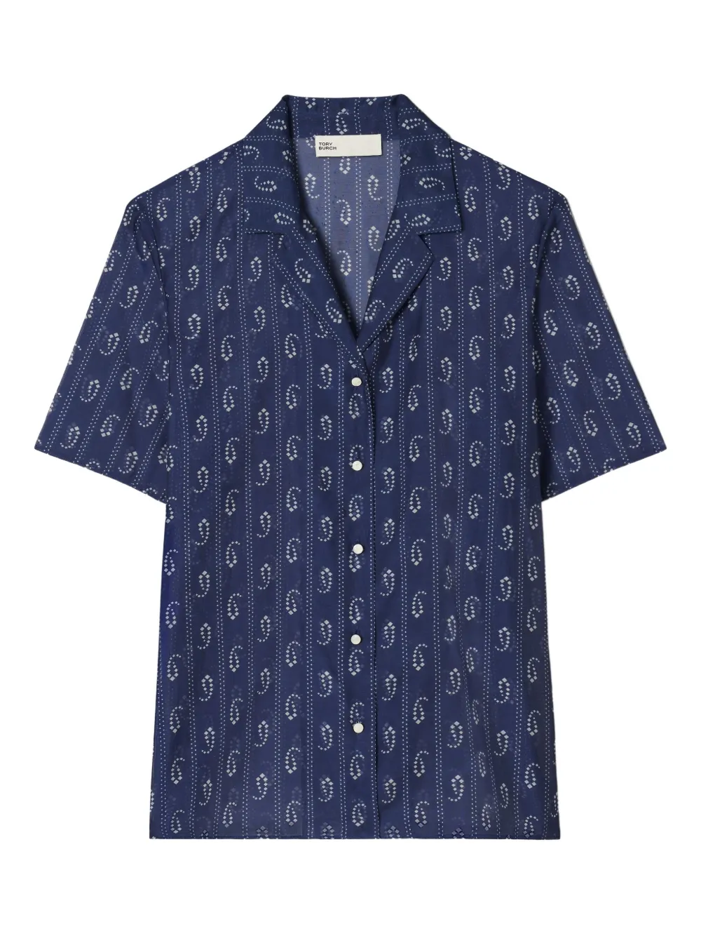 Tory Burch Camicia con stampa - Blu