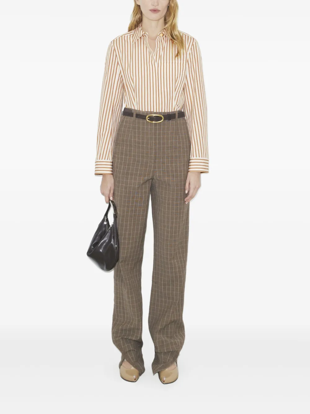 Tory Burch Gestreept katoenen blouse - Wit