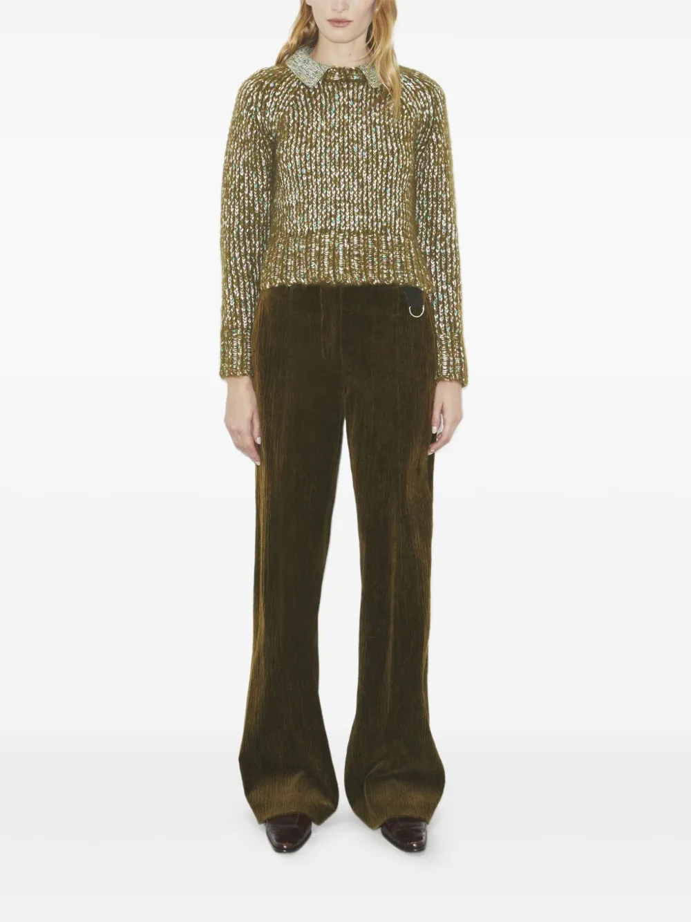 Tory Burch contrasting-collar sweater | Knitted Sweaters | Image 2