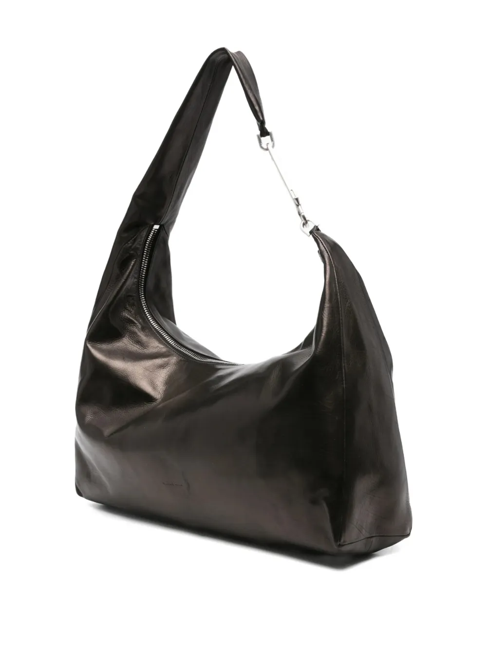 Rick Owens Gemini leren schoudertas Zwart