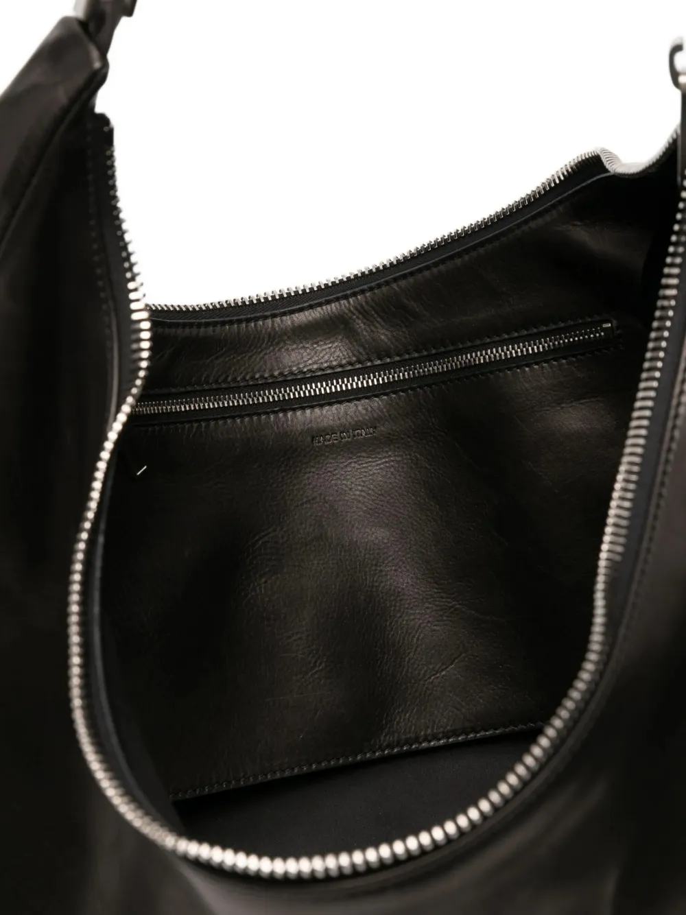 Rick Owens Gemini leren schoudertas Zwart