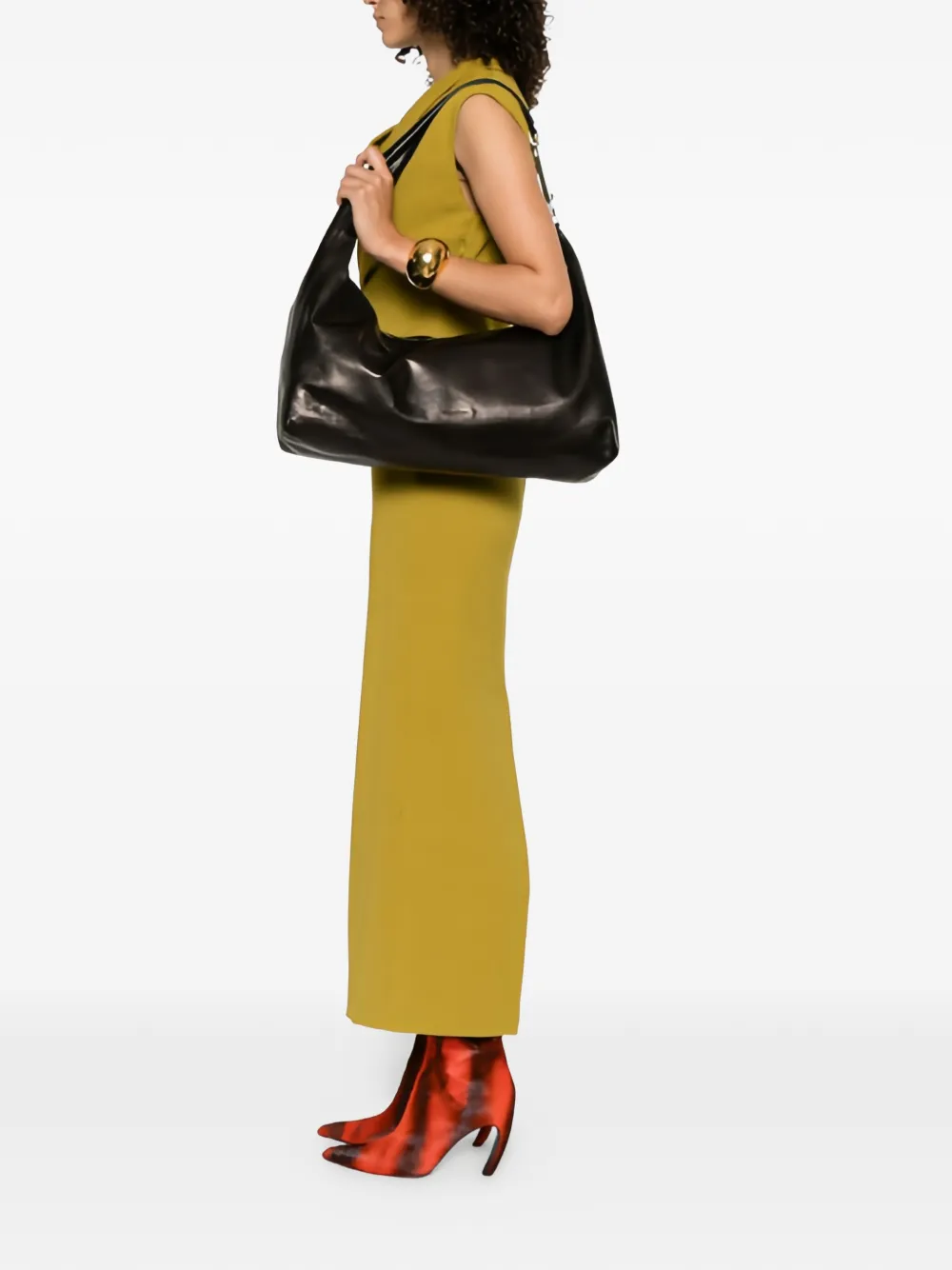 Gemini leather shoulder bag