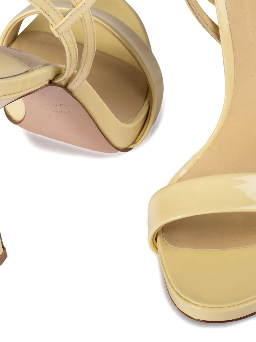 Le Silla Gwen buckle-strap sandals Geel