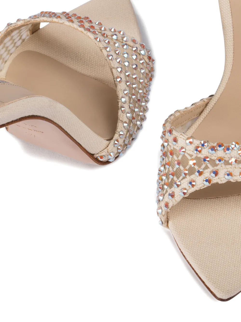 Le Silla Gilda embellished mules Beige