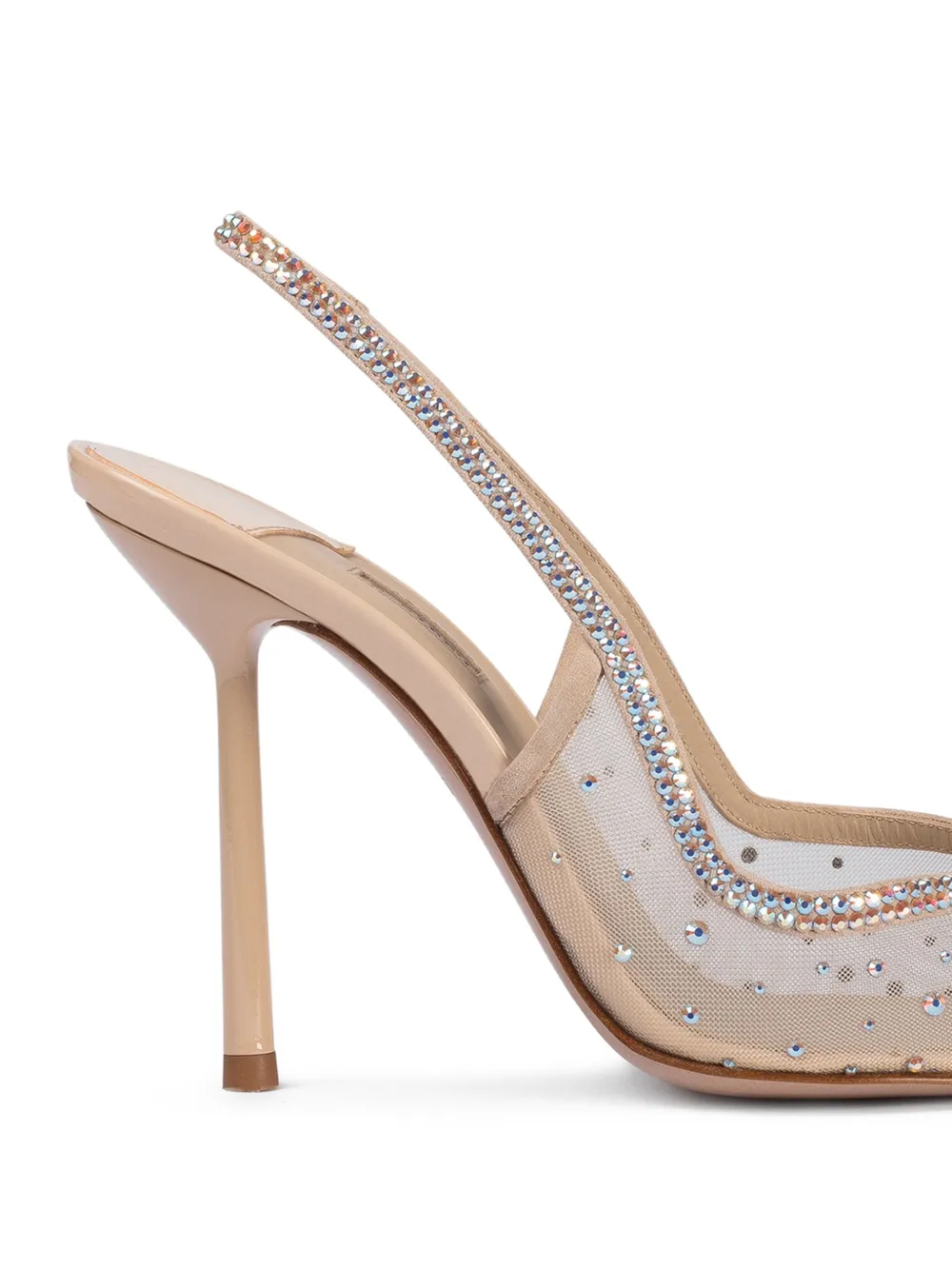 Le Silla Nicole slingback pumps met hak Beige