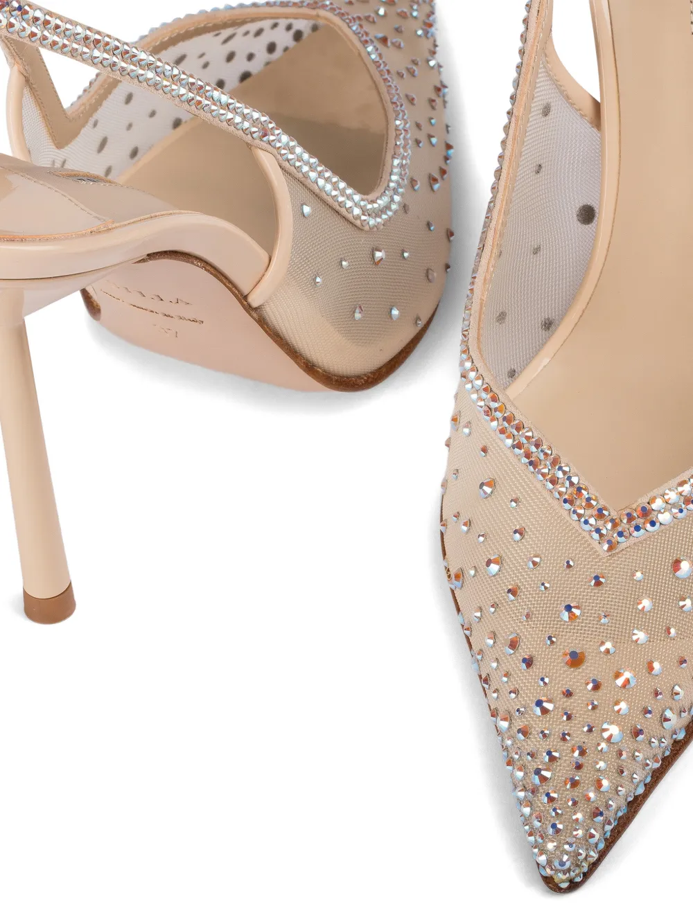 Le Silla Nicole slingback pumps met hak Beige