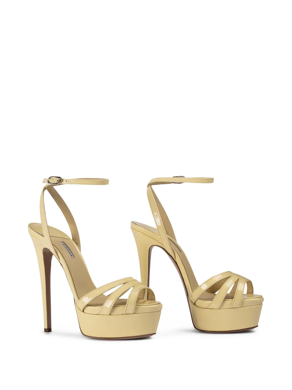 Le Silla Lola sandalen met plateauzool Geel