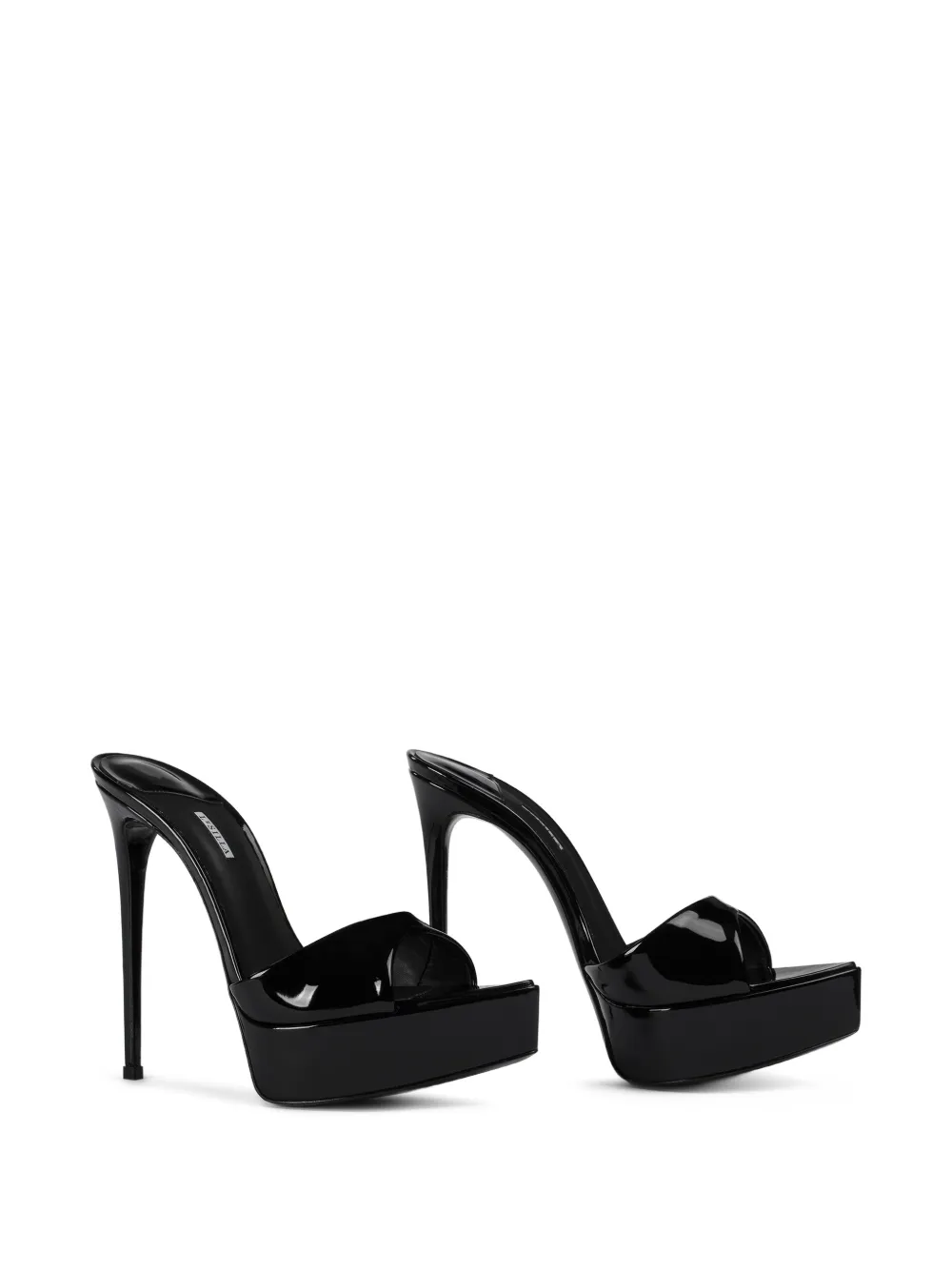 Le Silla Muiltjes met plateauzool Zwart