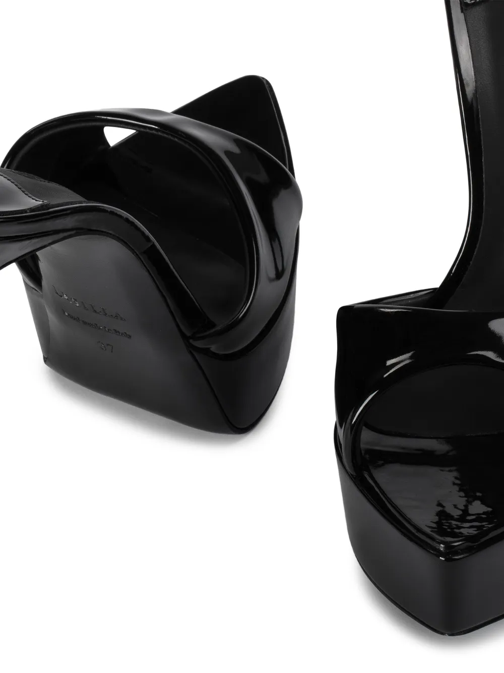 Le Silla Muiltjes met plateauzool Zwart