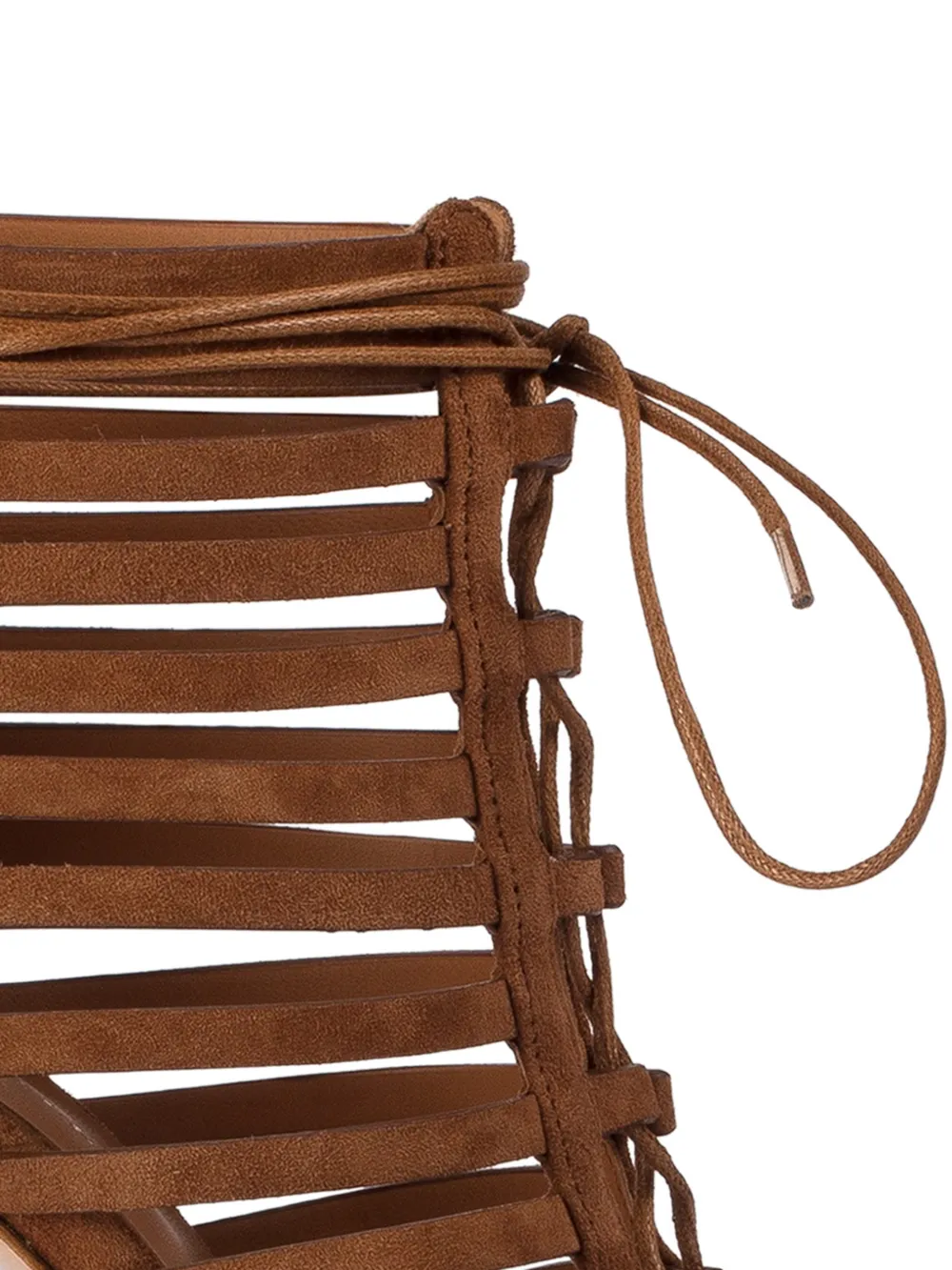  Le Silla Cage 120mm Suede Ankle Boots - Brown 