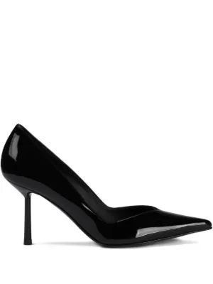 Prada Patent Saffiano Leather Pumps | Black | FARFETCH