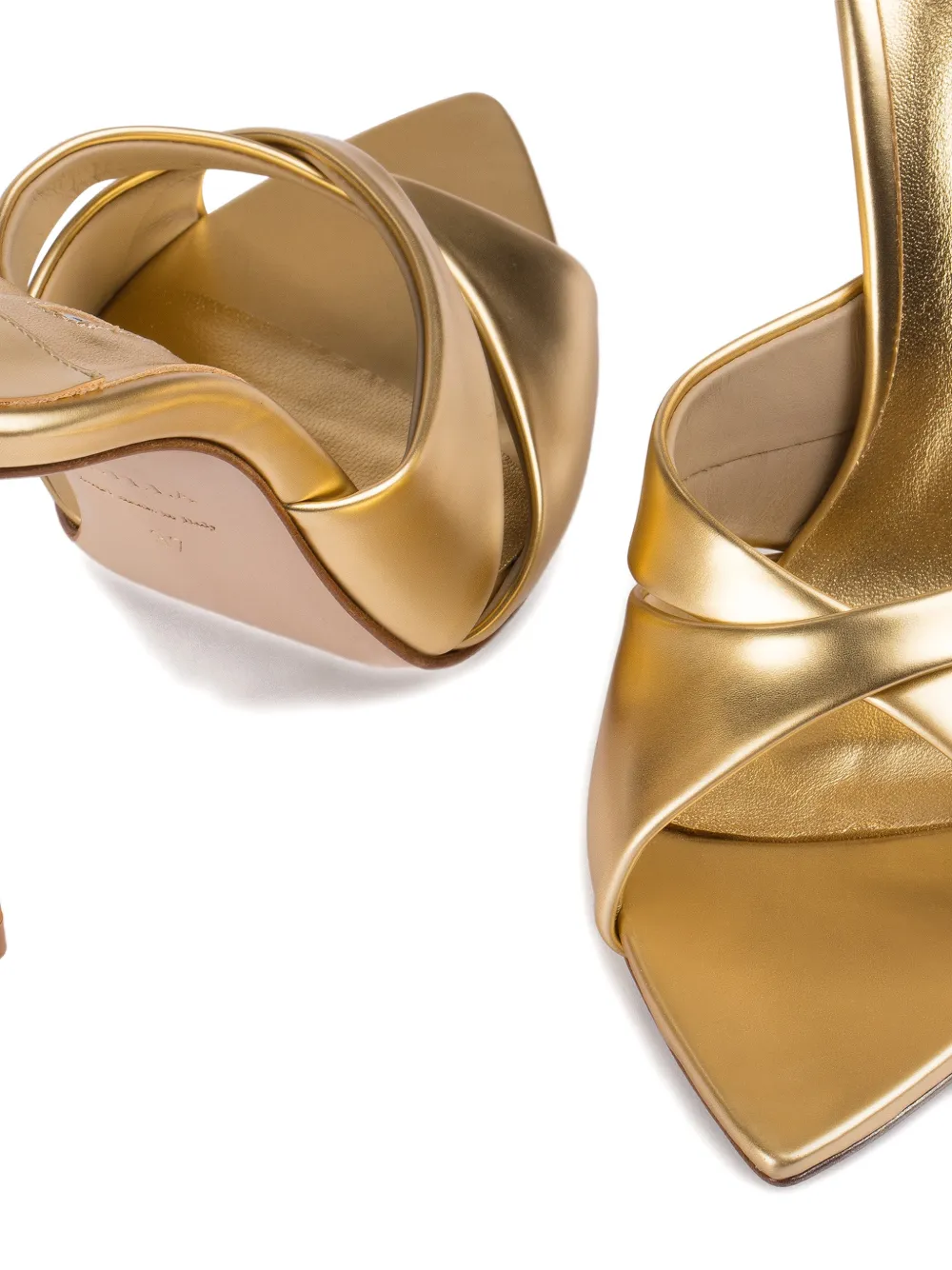 Le Silla Shirley sandalen met hak Goud