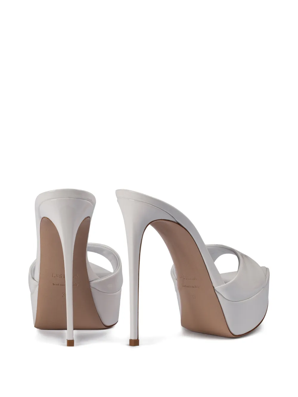 Le Silla Uma sandalen met hak Wit