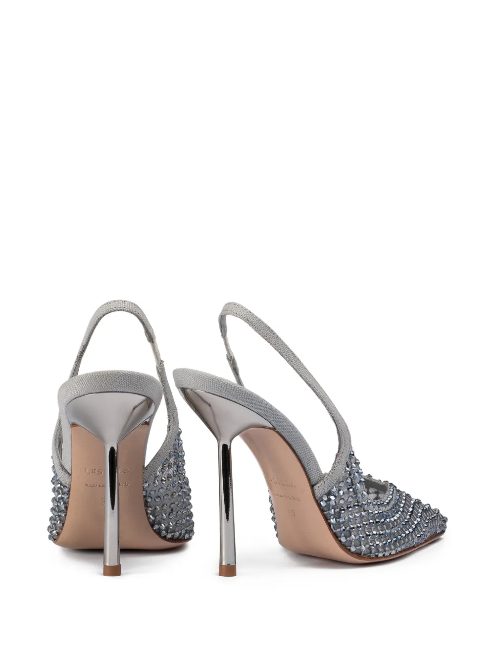 Le Silla Gilda slingback pumps met hak Grijs