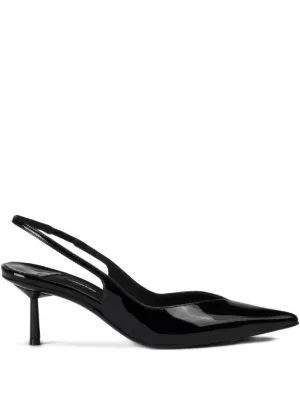Prada レザーパンプス | ブラック | FARFETCH JP