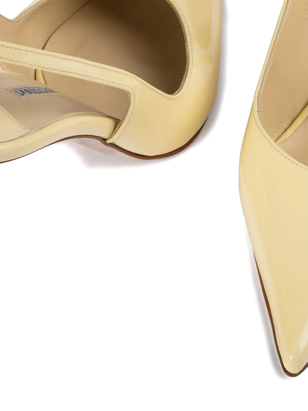 Le Silla Bella slingback pumps Geel