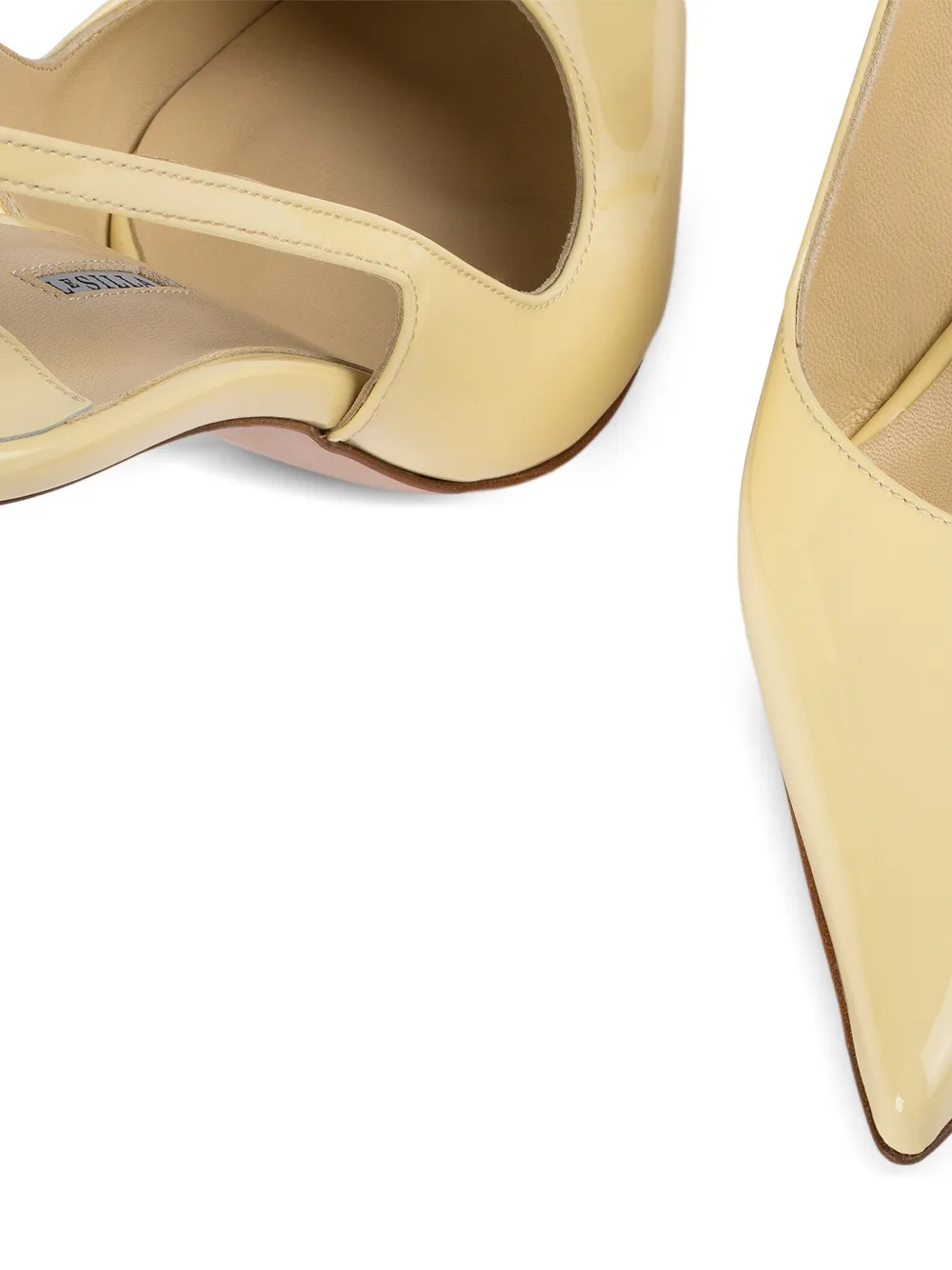 Le Silla Bella slingback pumps Geel