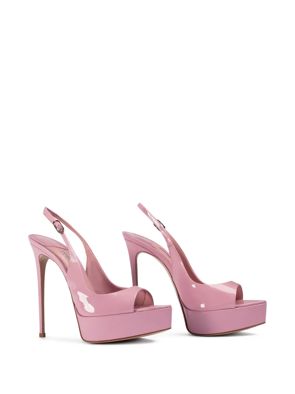 Le Silla Uma slingback pumps met plateauzool Roze
