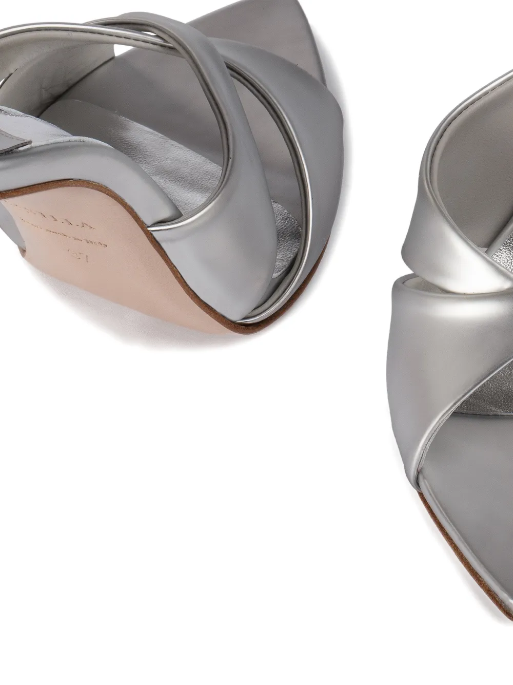 Le Silla Shirley sandalen met hak Zilver