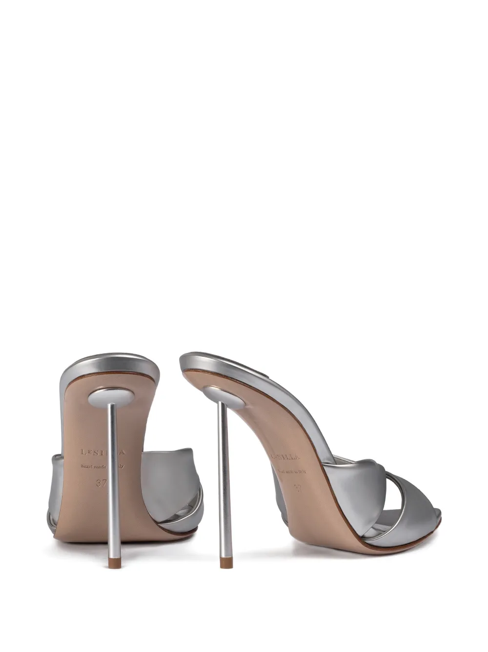 Le Silla Shirley sandalen met hak Zilver