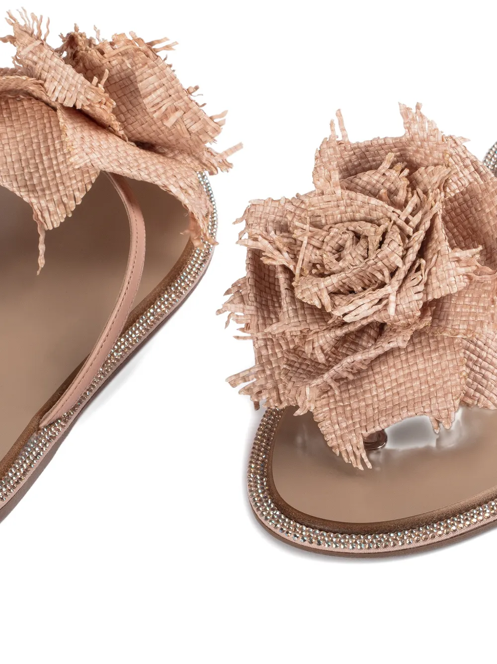Le Silla Rose floral-embellishment sandals Beige