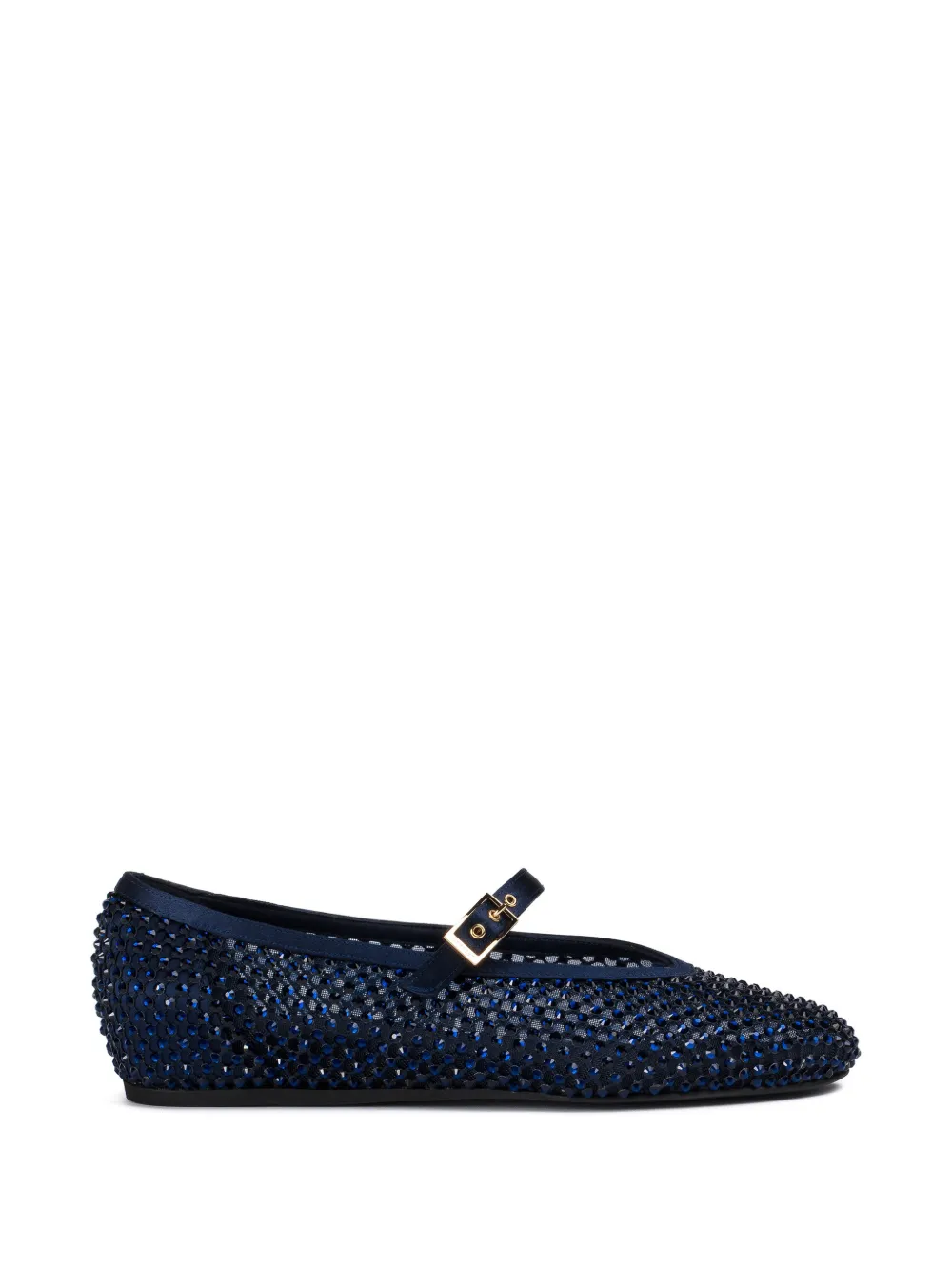 Le Silla Gilda crystal-embellished ballerina shoes - Blau