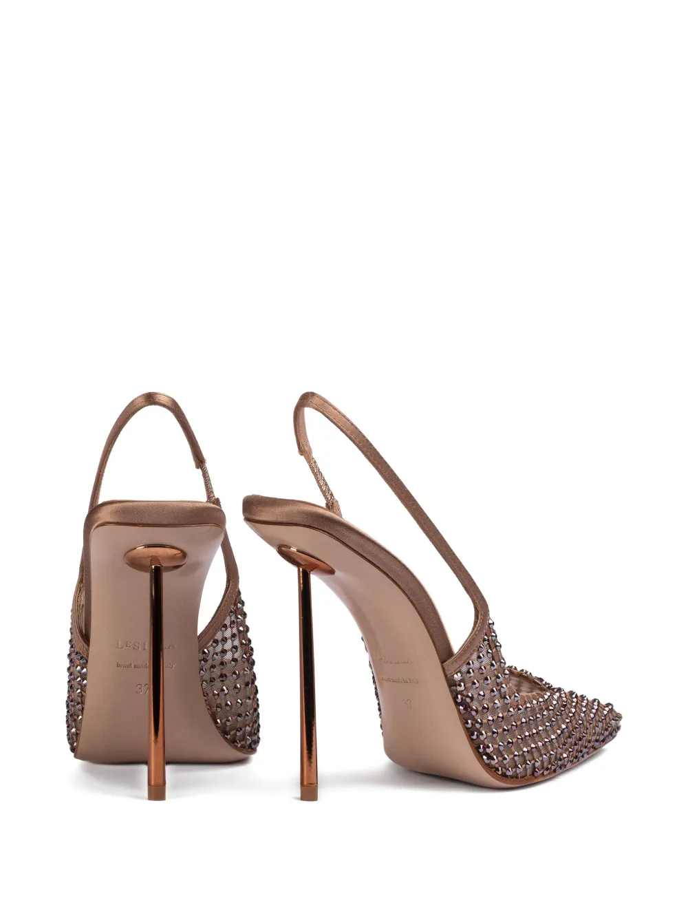 Le Silla Gilda Fierce pumps met hak Bruin