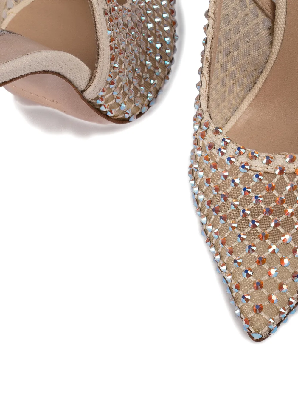 Le Silla Gilda verfraaide slingback pumps Beige