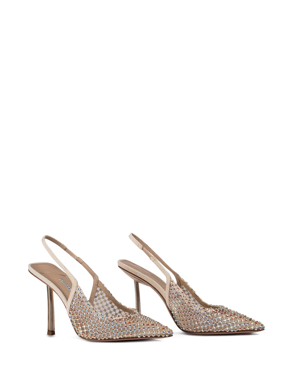 Le Silla Gilda verfraaide slingback pumps Beige