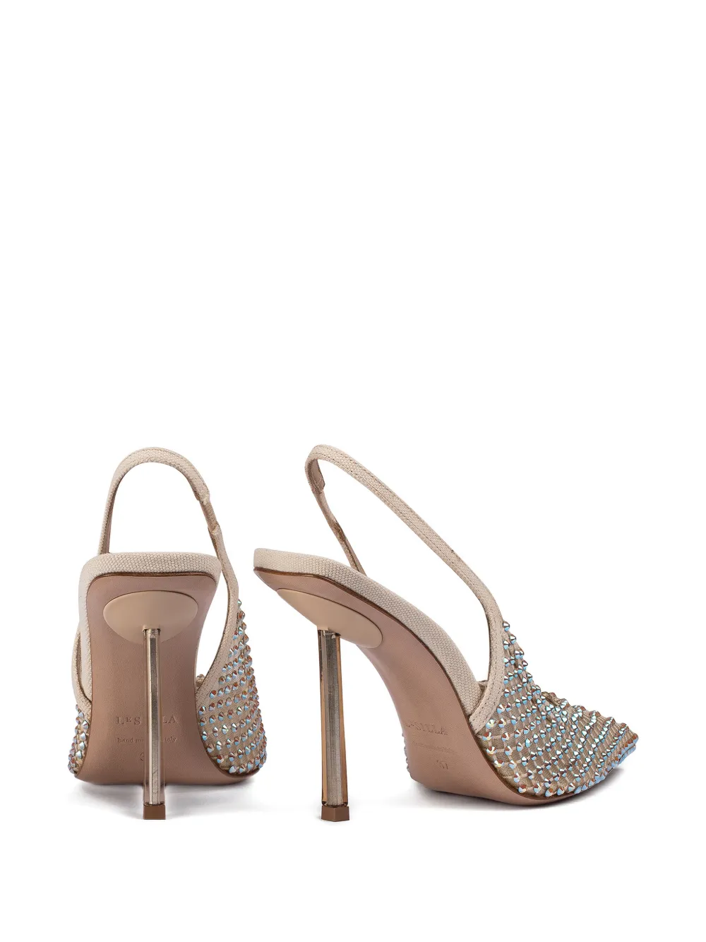 Le Silla Gilda verfraaide slingback pumps Beige