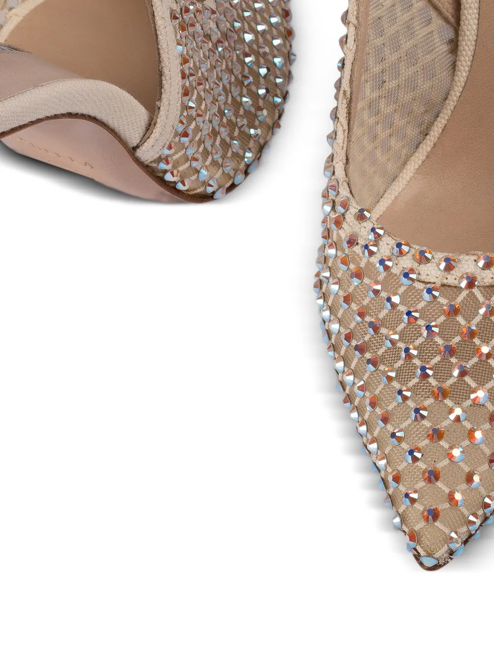 Le Silla Gilda verfraaide slingback pumps Beige