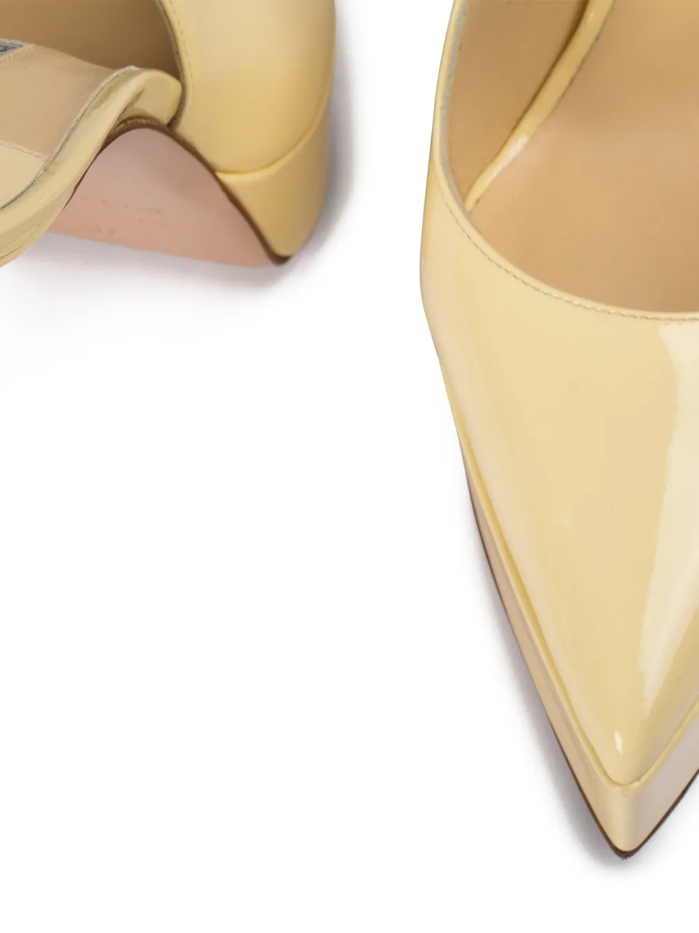 Le Silla Uma slingback pumps met plateauzool Geel