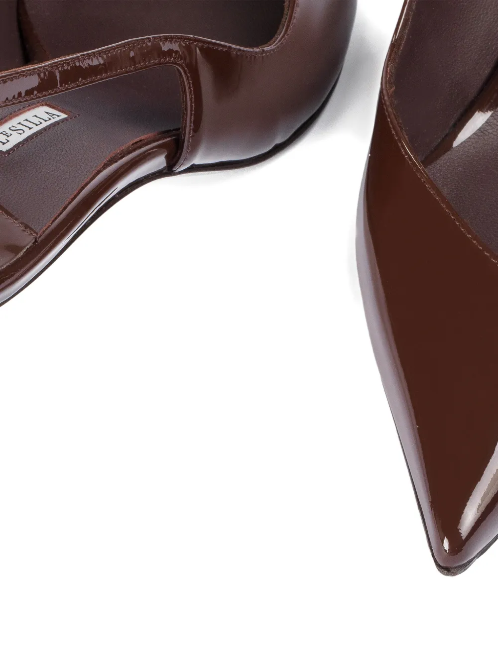 Le Silla Vivienne slingback patent leather pumps Bruin