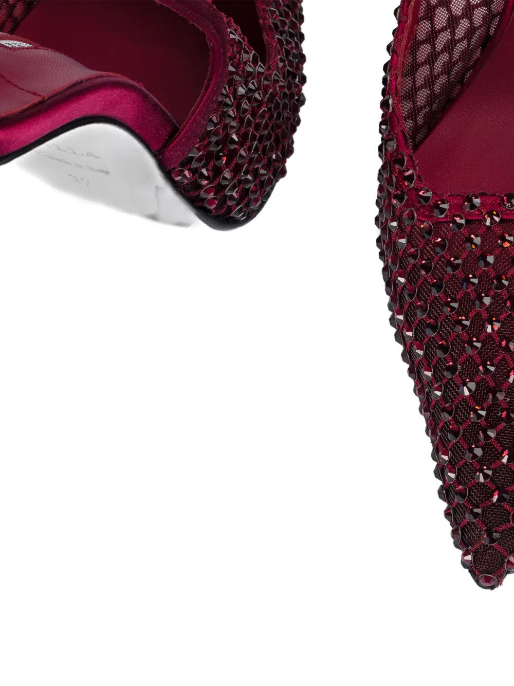 Le Silla 120 mm Gilda verfraaide slingback pumps Rood