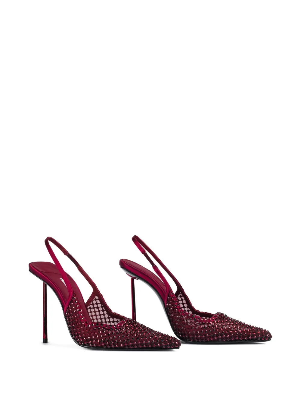 Le Silla 120 mm Gilda verfraaide slingback pumps Rood